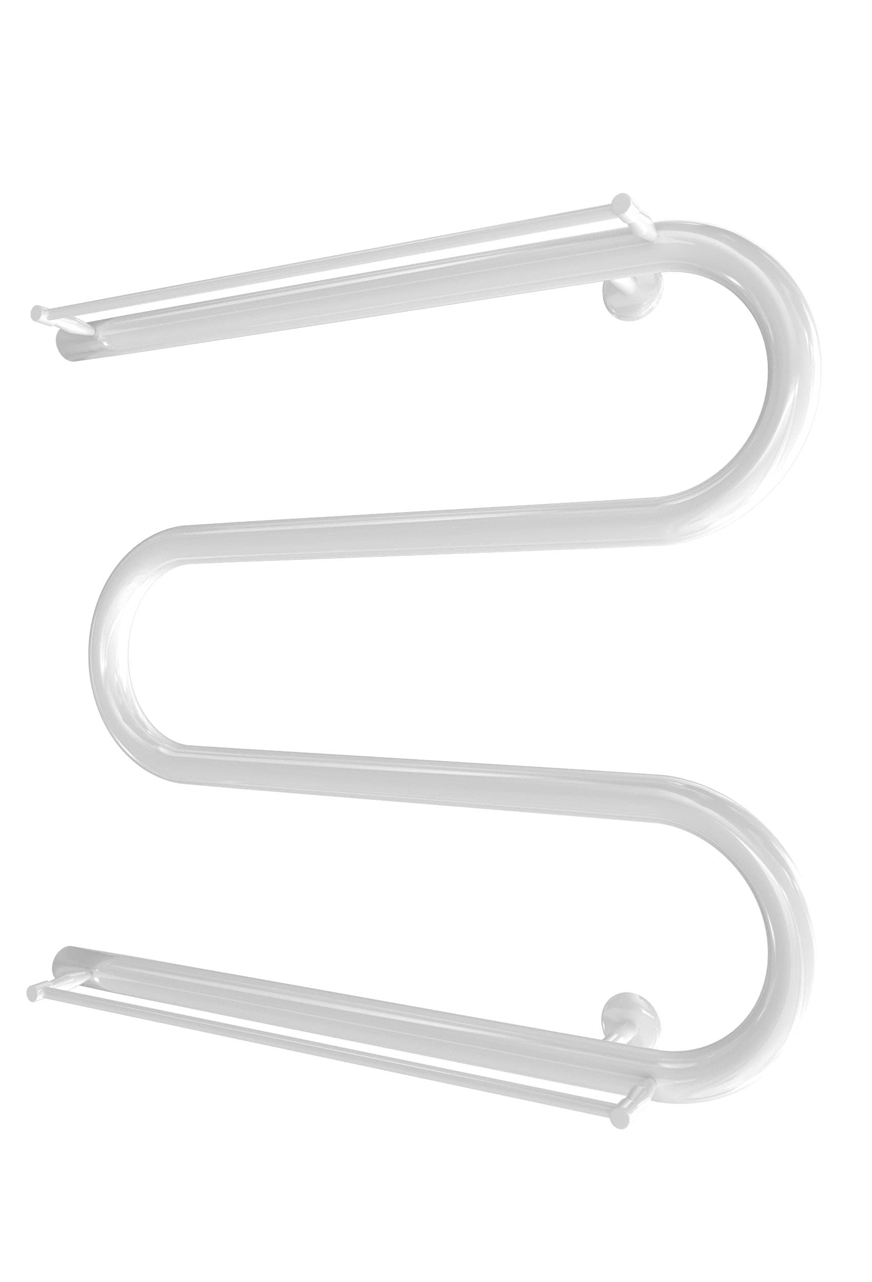 Водяна рушникосушарка Inox Змійка 25 525х600/500 полички (Білий мат)