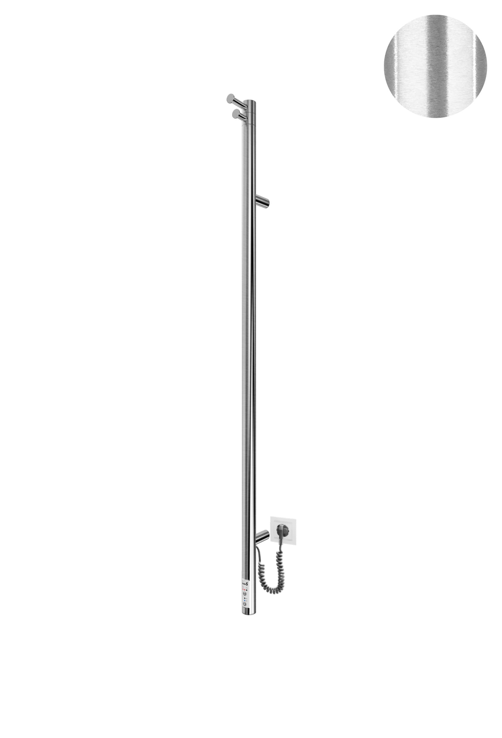 Електрична рушникосушарка Рей-І 1100х30/130 TR (стара констр., фіксатор) (Сатин) — Фото 2 з 2
