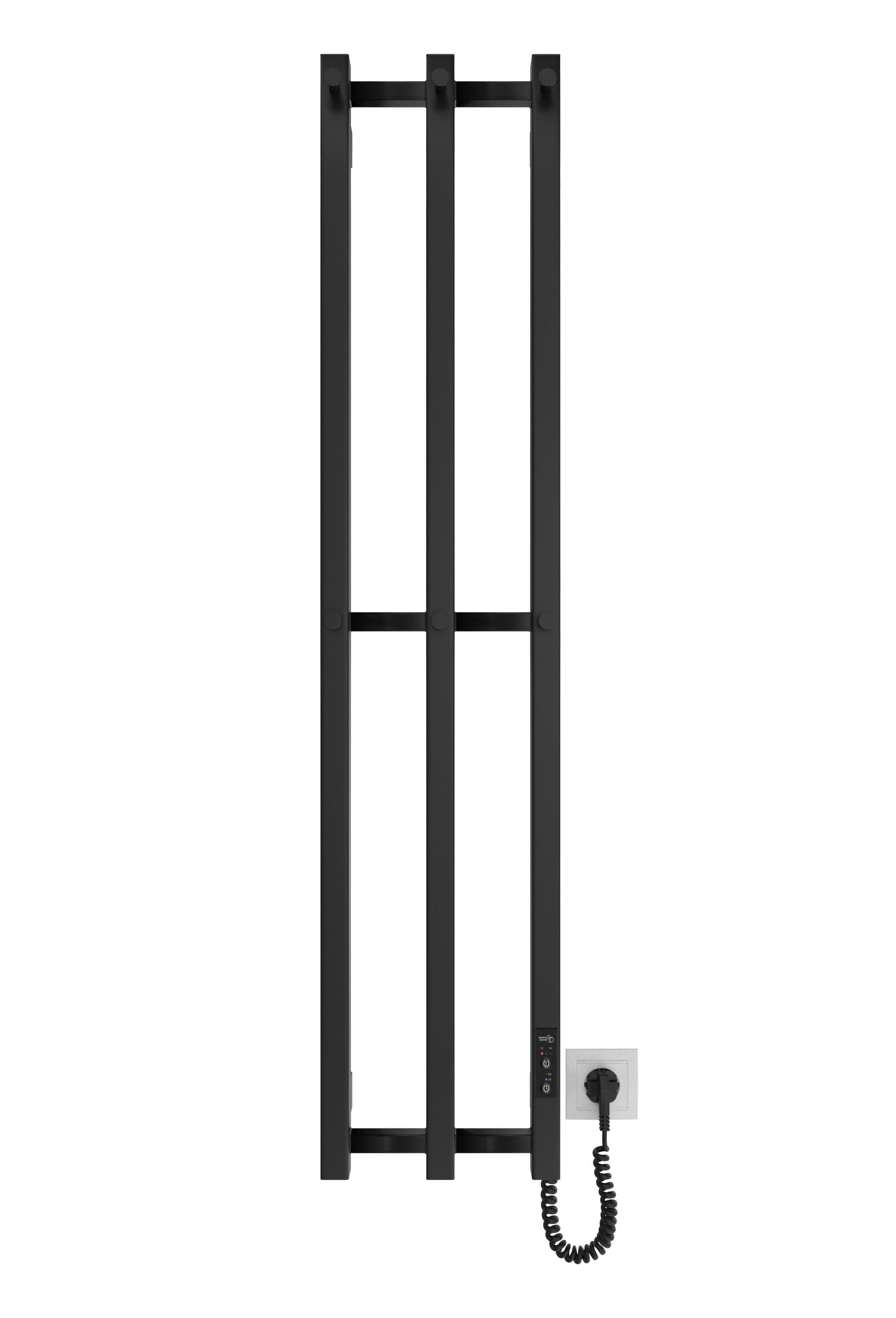Електрична рушникосушарка HF Slim 1170х250 чорний мат — Фото 2 з 5