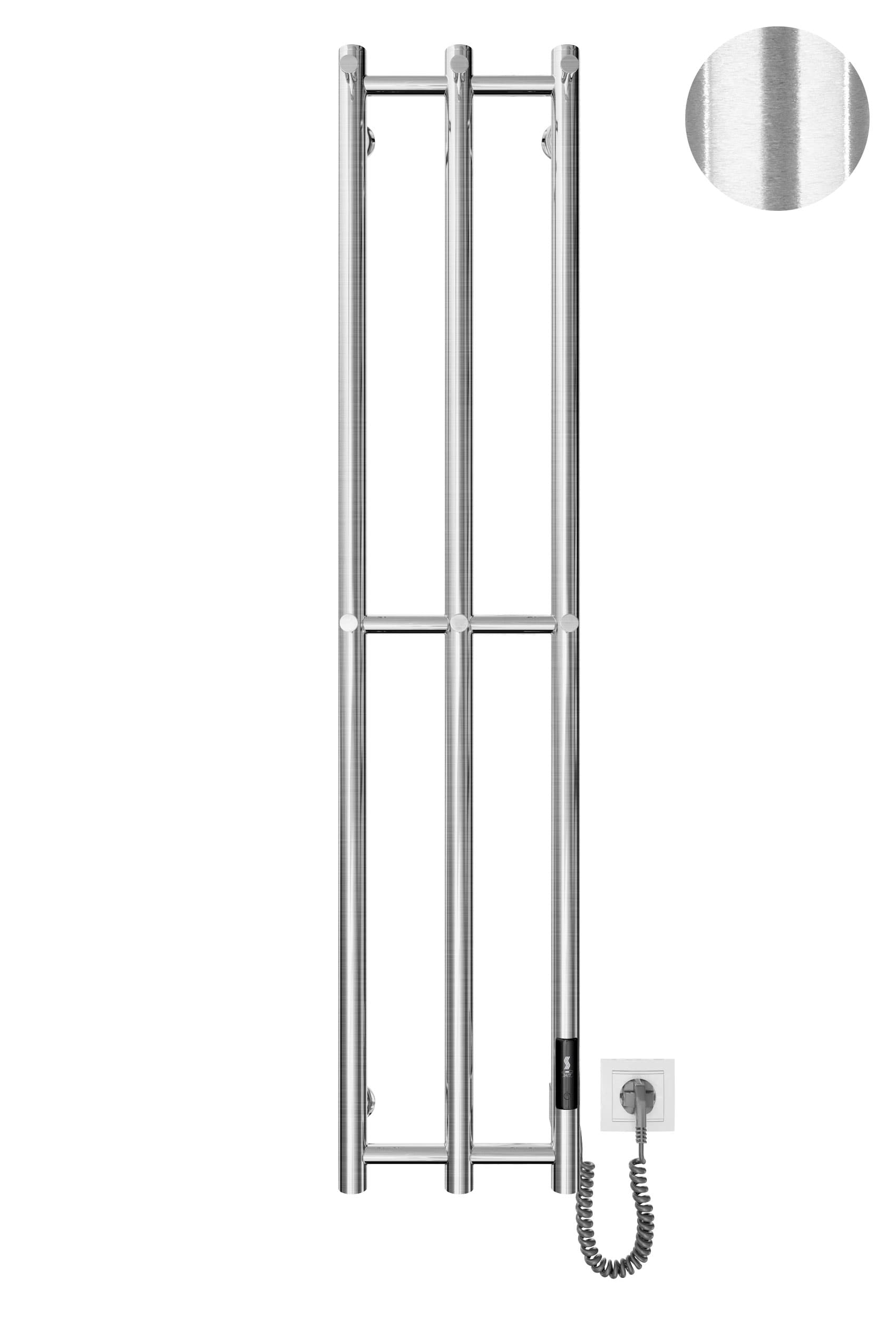 Електрична рушникосушарка e-INOX Соле 1170х250 TR 2.0 K (Сатин)