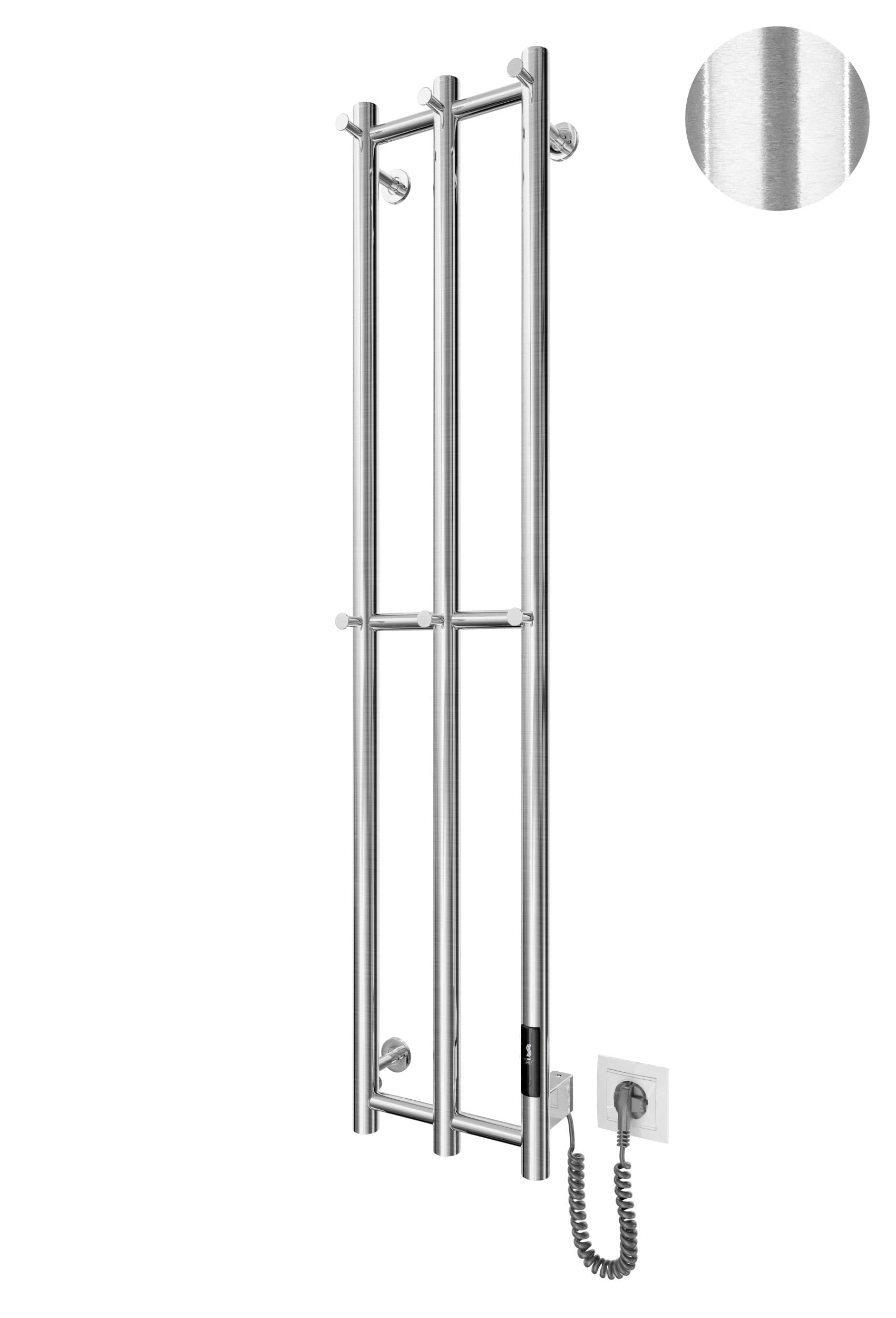 Електрична рушникосушарка e-INOX Соле 1170х250 TR 2.0 K (Сатин) — Фото 2 з 2