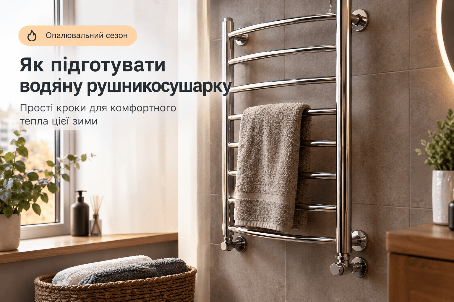 Опалювальний сезон стартує: як підготувати водяну рушникосушарку