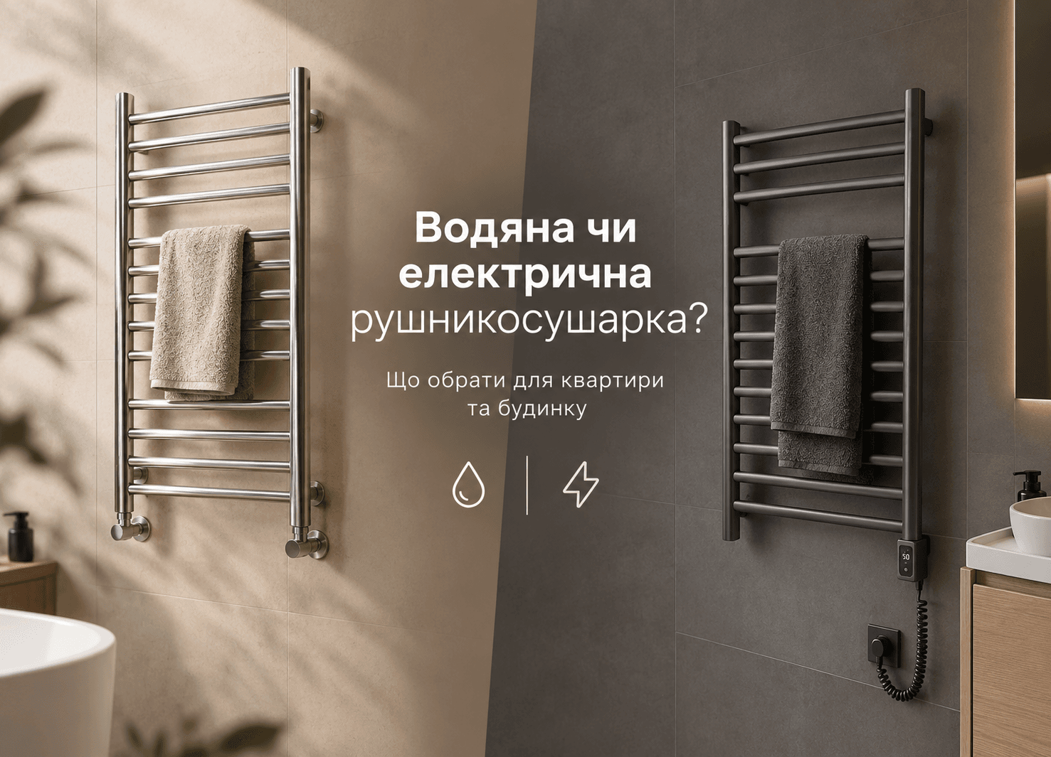 Водяна чи електрична рушникосушарка: що обрати для квартири та будинку