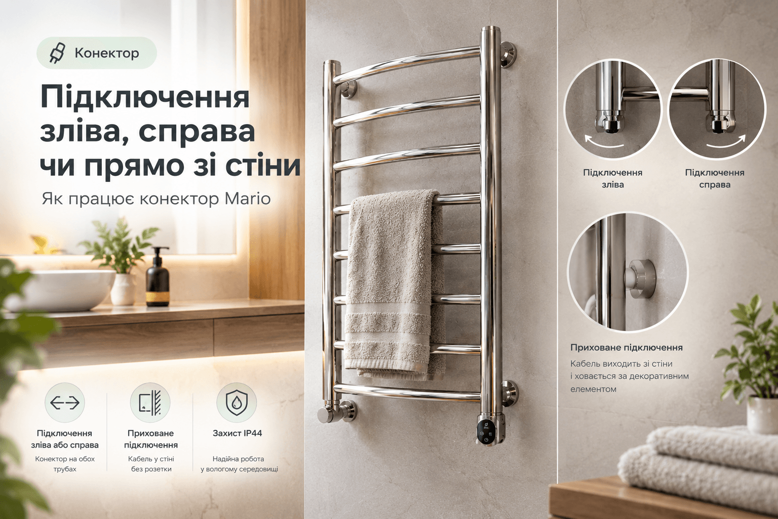 Підключення зліва, справа чи прямо зі стіни: як працює конектор Mario
