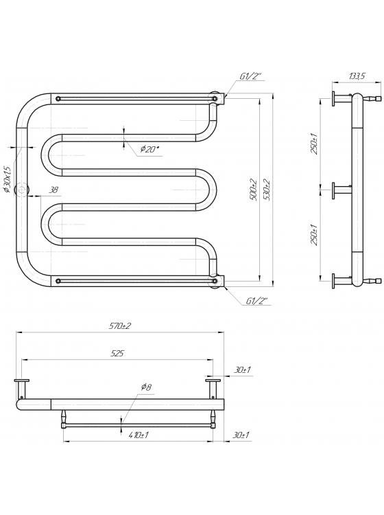Фокстрот INOX 530x570/500 preview