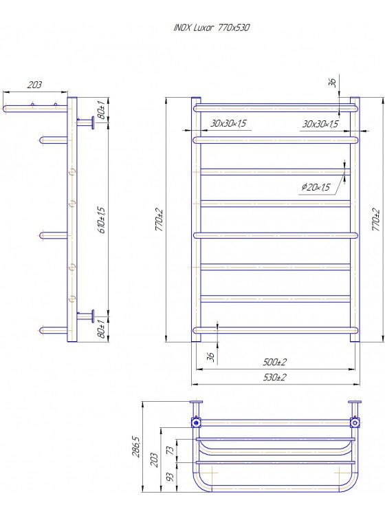 INOX Луксор 770х530/500 preview