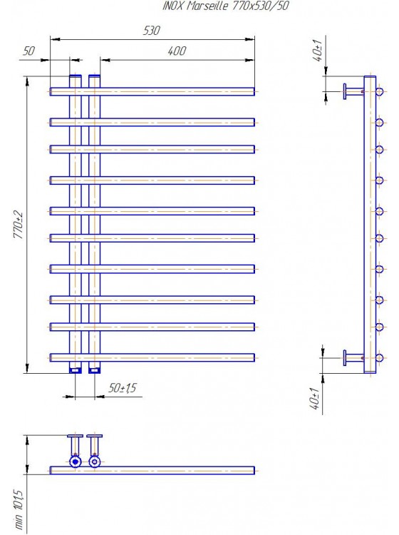 Марсель INOX 770х530/50 preview