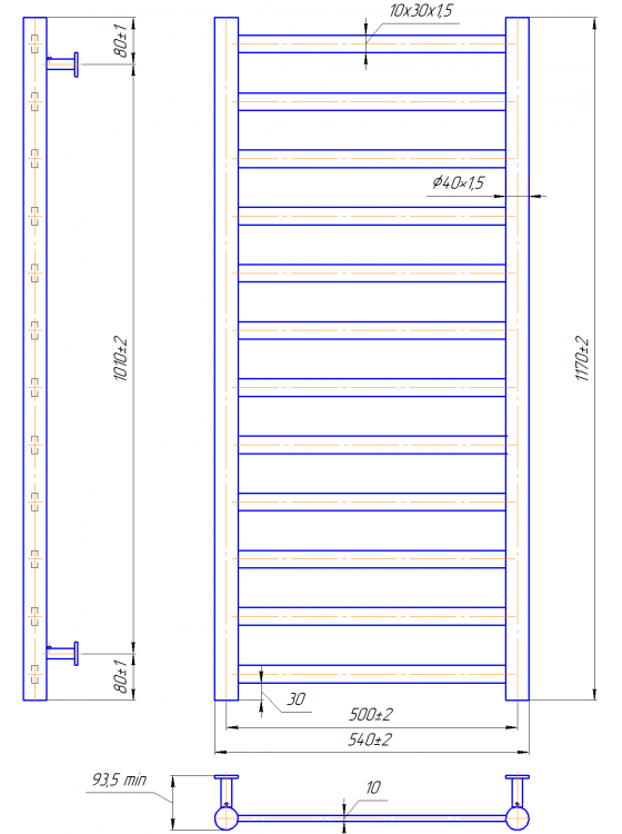 INOX Модена 1170х540/500 preview