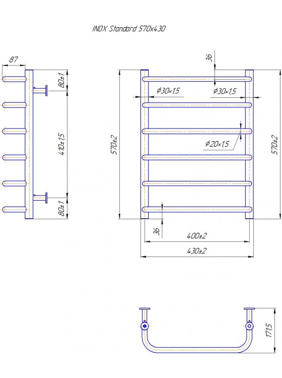 INOX Стандарт 570х430/400 preview