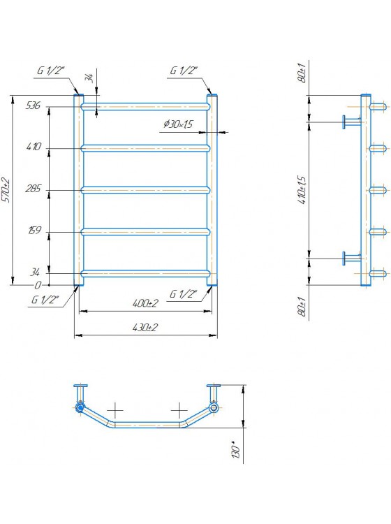 INOX Трапеция 570х430/400 preview