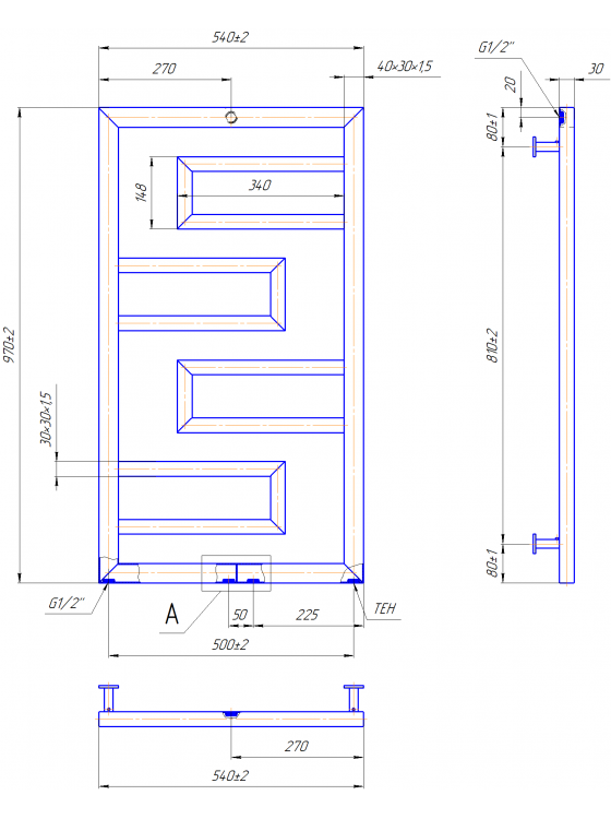 INOX Талия 970х540/500/50 preview