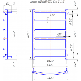 Класік 600х450/500 Б/П 1/2 Класік 600х450/500 Б/П 1/2