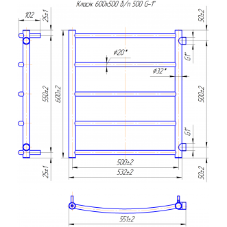 Класік 600х550/500 Б/П 1 Класік 600х550/500 Б/П 1