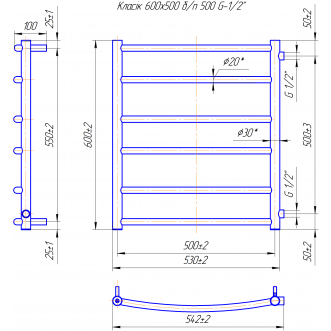 Класік 600х550/500 Б/П 1/2 Класік 600х550/500 Б/П 1/2