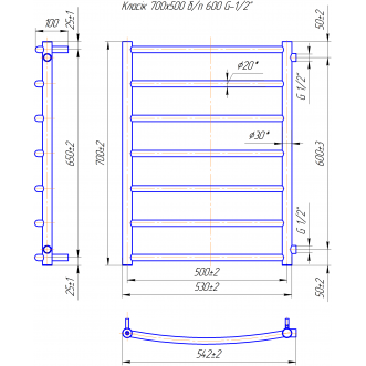 Класік 700х550/600 Б/П 1/2 Класік 700х550/600 Б/П 1/2