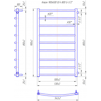 Класік 900х550/800 Б/П 1/2 Класік 900х550/800 Б/П 1/2