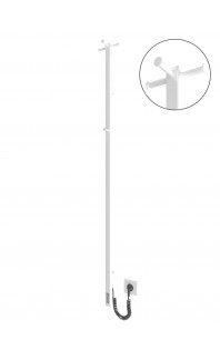 Електрична рушникосушарка Рей Кубо-І 1500х30/130 TR білий глянець