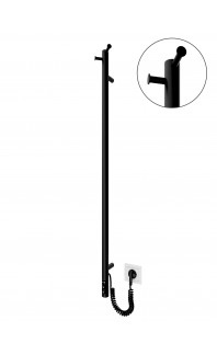 Електрична рушникосушарка Рей-І 1100х30/130 електр. TR чорний мат