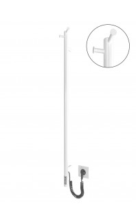 Електрична рушникосушарка Рей 1100х30/130 таймер з регулятором TR білий мат