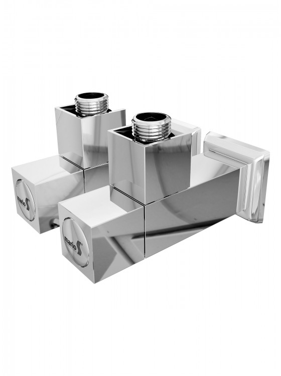 Кран кутовий квадрат, G1/2″ комплект preview