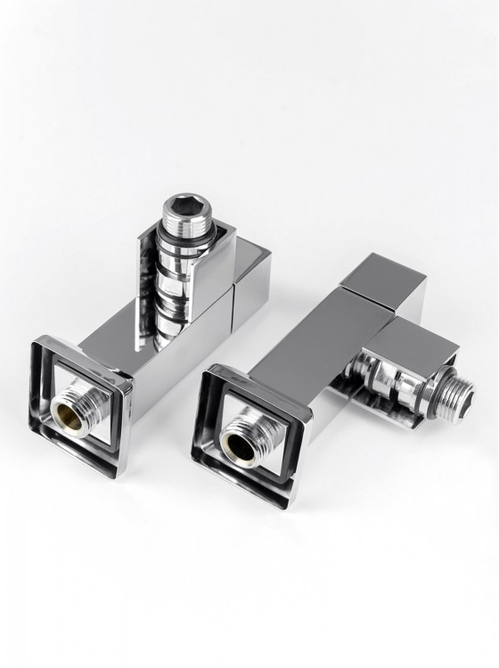 Кран кутовий квадрат, G1/2″ комплект preview