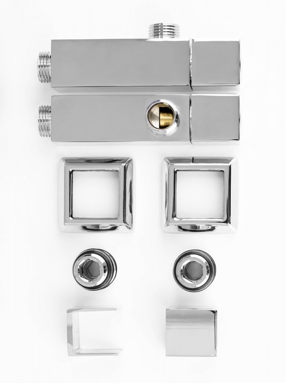 Кран кутовий квадрат, G1/2″ комплект preview