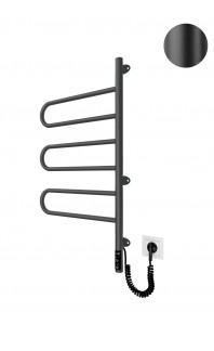 Електрична рушникосушарка Тристар-I  800х445/55 TR чорний мат