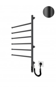 Електрична рушникосушарка Веєр-I  800х445/55 електр. TR чорний мат