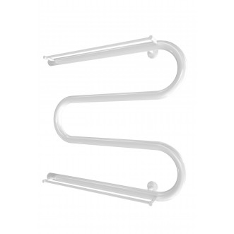 Электрический полотенцесушитель Змейка 25  525х600/500 + полочки белый глянец