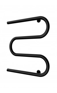 Водяна рушникосушарка Змійка 25  525х500/500 чорний мат