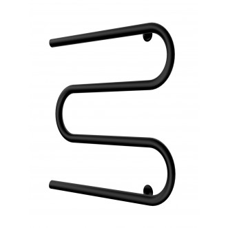 Електрична рушникосушарка Змійка 25 525х600/500 чорний мат Електрична рушникосушарка Змійка 25 525х600/500 чорний мат