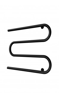 Водяна рушникосушарка Змійка 25  525х700/500 чорний мат