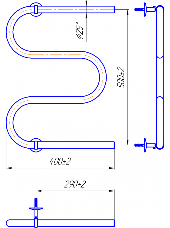 Змейка 25 525х400/500 preview