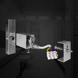 Електрична рушникосушарка з прихованим підключенням