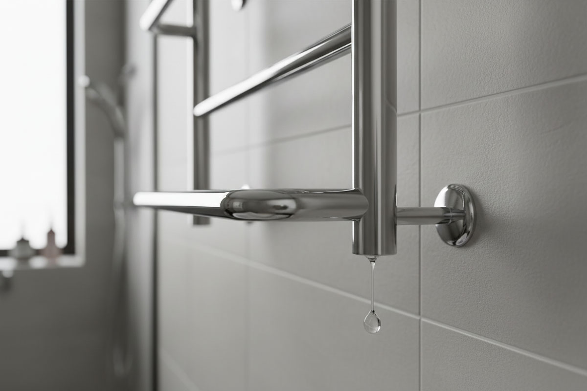 чому протікає рушнико сушка