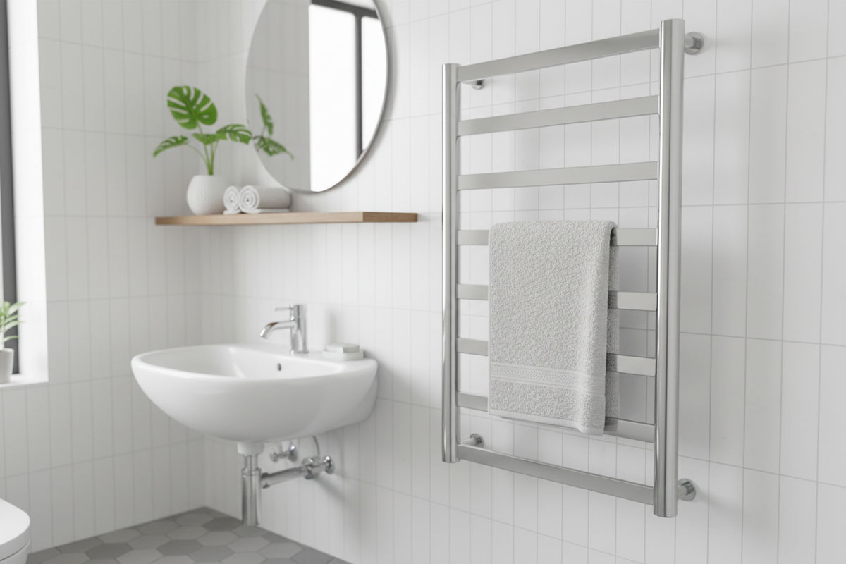 сушка для рушників в маленькій ванній