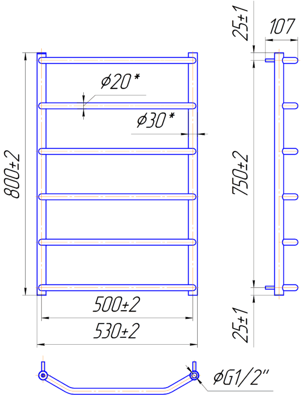 Трапеція HP  800х530/500 - Зображення 2