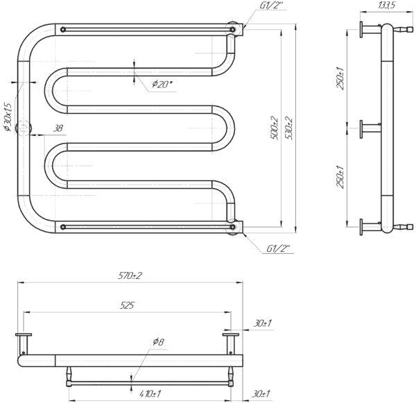 Фокстрот INOX 530x570/500 - Зображення 4
