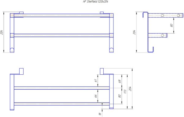 Полиця HF Sheffield 520x204 - Зображення 5