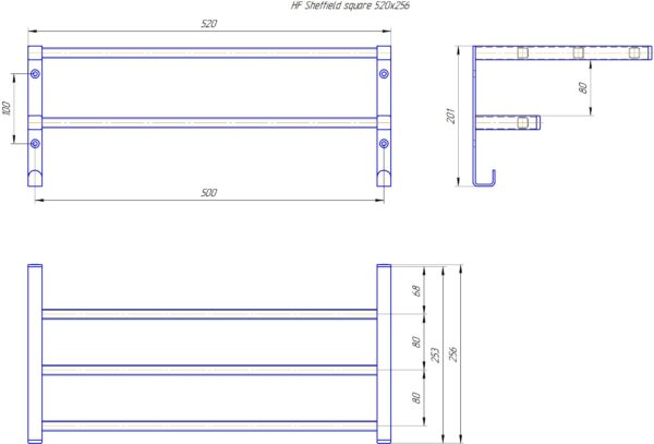 HF Sheffield 520x256 (настінне кріплення) білий мат — изображение 4