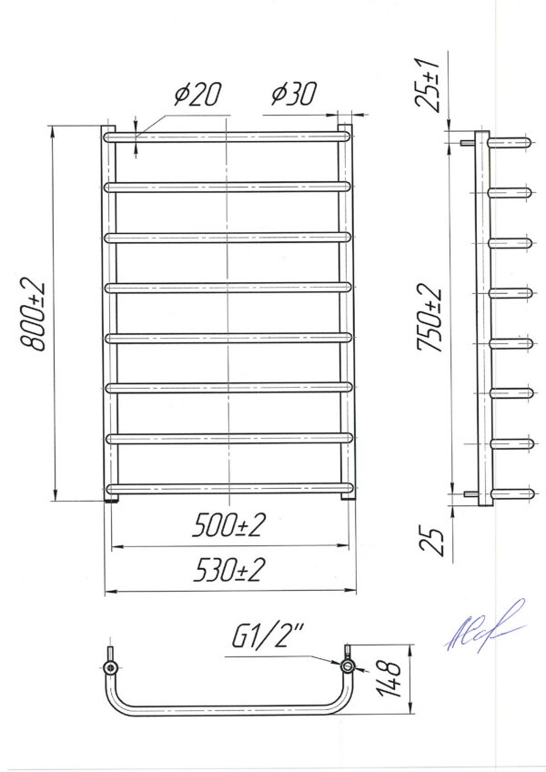 Стандарт  800х530/500 - Зображення 2